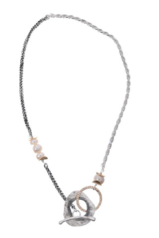Sterling Silver, Gold Filled, Pearl Necklace