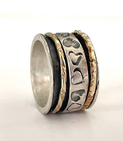 Sterling Silver, Gold Filled Ring