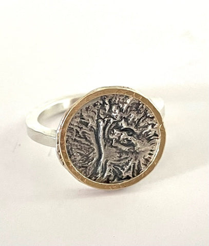 Sterling Silver, Gold Filled Ring