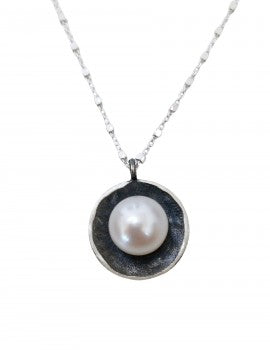 Sterling Silver, Pearl Necklace