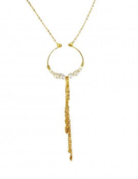 Gold Filled, Pearl Necklace
