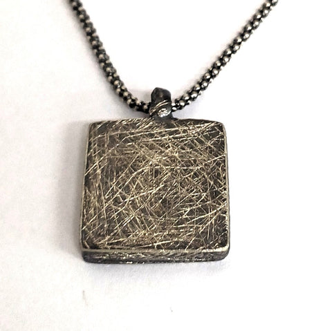 Oxidised Sterling Silver, Men's Necklace