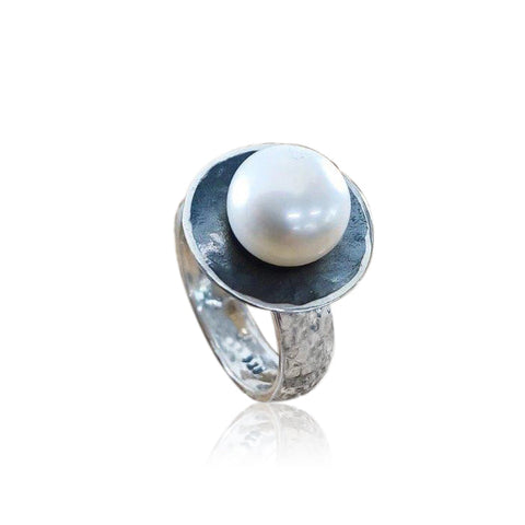 Sterling Silver, Pearl Ring