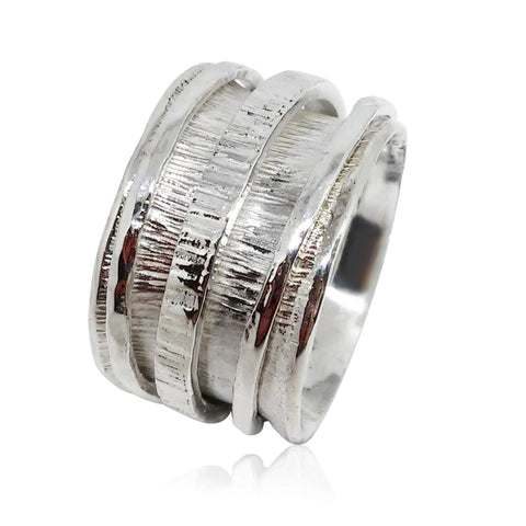 Sterling Silver, 9K Gold Ring