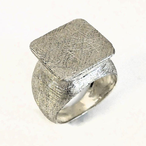 Sterling Silver, Non Oxidised Silver, Men's Ring