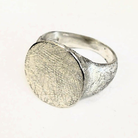 Sterling Silver, Non Oxidised Silver, Men's Ring