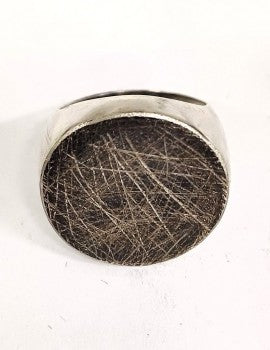 Sterling Silver, Oxidised Sterling Silver, Men's Ring