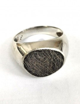 Sterling Silver, Oxidised Sterling Silver, Men's Ring