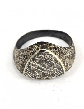 Sterling Silver, (Oxid), Men's Ring