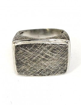 Sterling Silver, (Oxid), Men's Ring