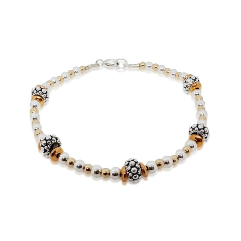 Sterling Silver, Gold Filled Bracelet