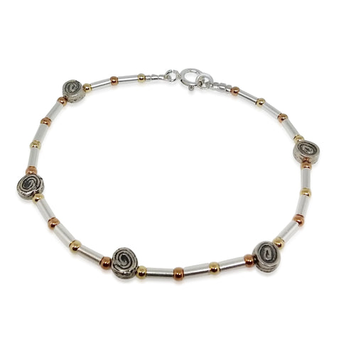 Sterling Silver, Gold Filled Bracelet