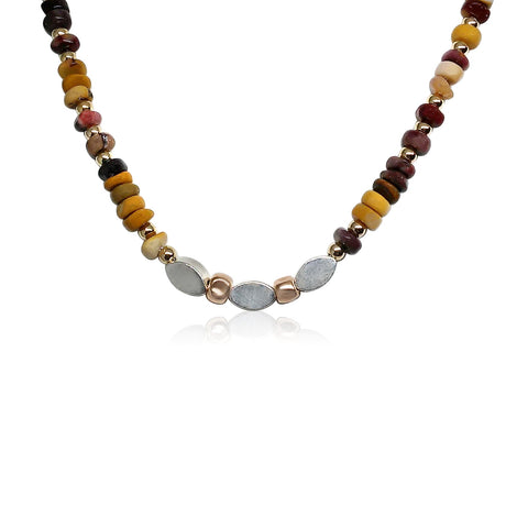 Sterling Silver, Gold Filled, Mookite Necklace