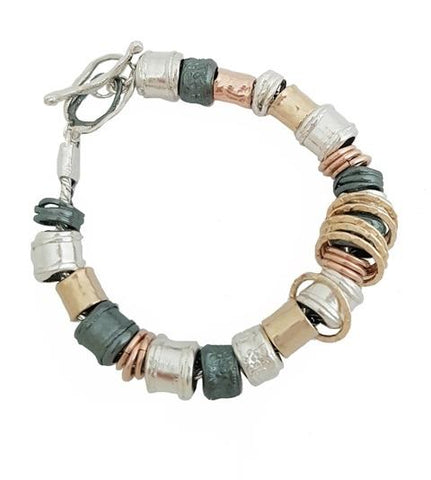 Sterling Silver, Gold Filled Bracelet