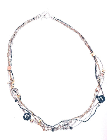 Sterling Silver, Gold Filled Necklace