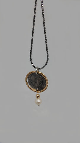 Sterling Silver, Gold Filled, Pearl Necklace