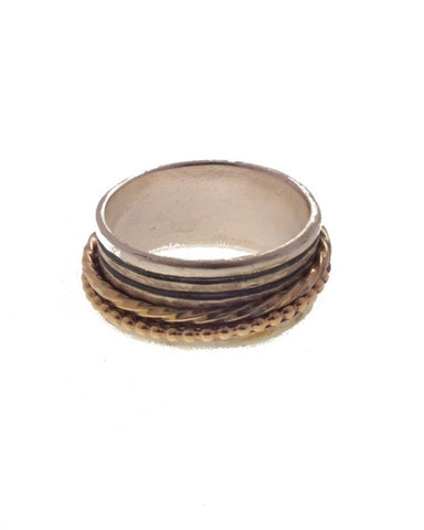 Sterling Silver, Gold Filled Ring