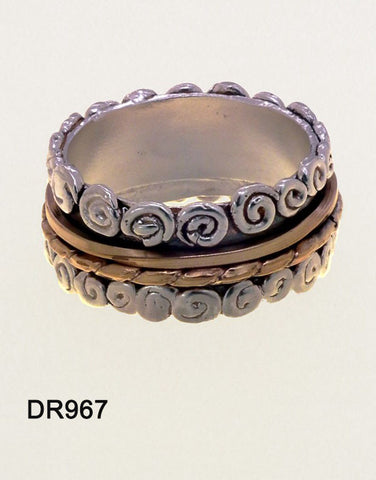 Sterling Silver, Gold Filled Ring