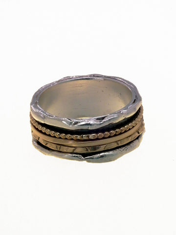 Sterling Silver, Gold Filled Ring
