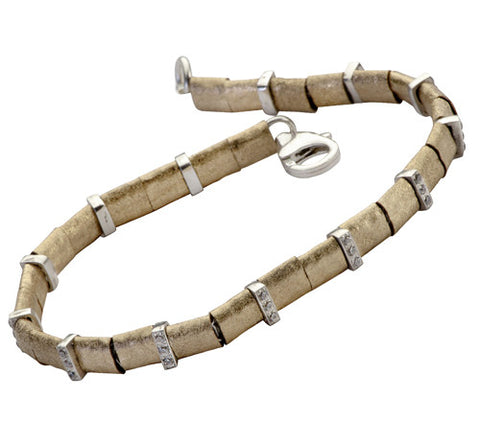 Sterling Silver, Gold Filled, Cubic Zirconia Bracelet