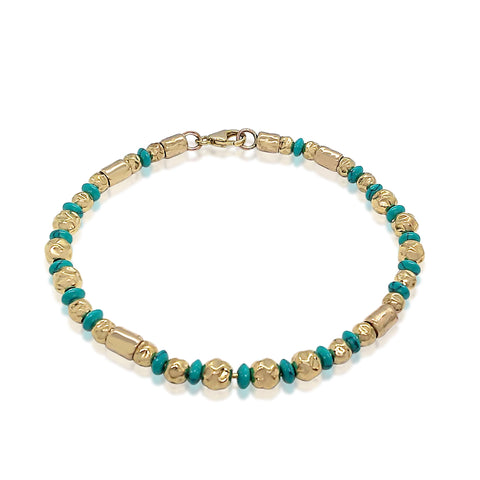 Gold Filled,Turquoise Bracelet