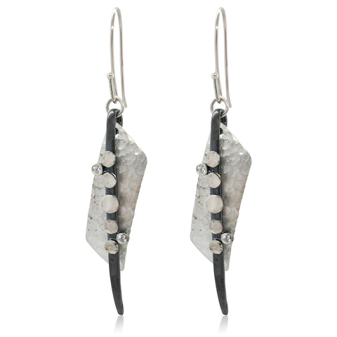 Sterling Silver, Cubic Zirconia Earrings