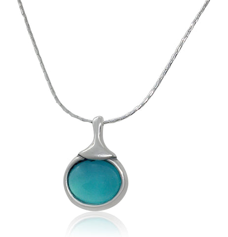 Sterling Silver, Chalcedony Necklace