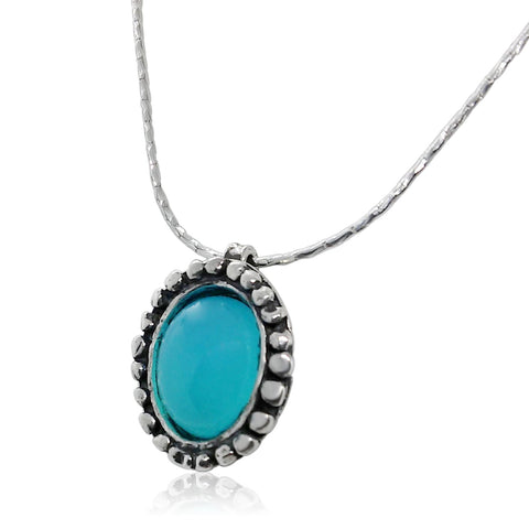 Sterling Silver, Chalcedony Necklace