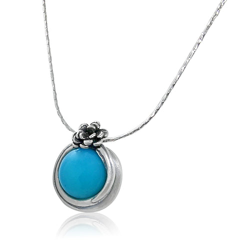 Sterling Silver, Chalcedony Necklace