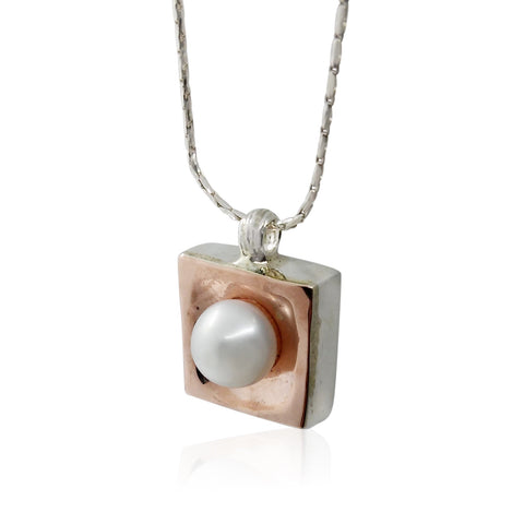 Sterling Silver, Gold Filled, Pearl - RG Necklace
