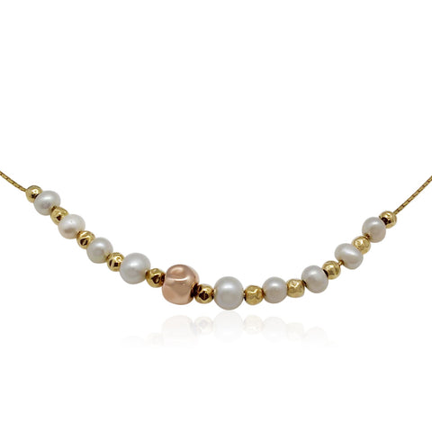 Gold Filled, Pearl Necklace