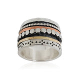 Sterling Silver, 9K Gold (mix) Ring