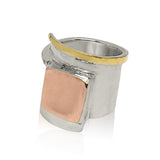Sterling Silver, 9K Gold (Mix) Ring