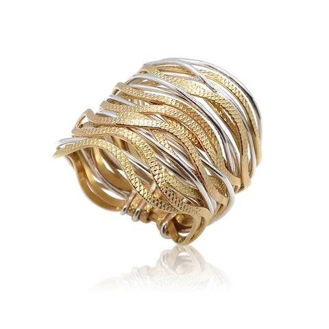Sterling Silver, Gold Filled Ring