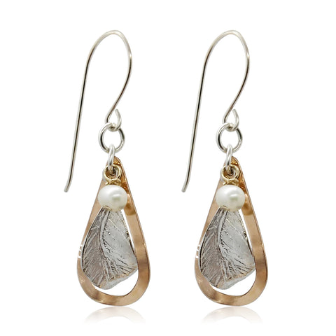 Sterling Silver, Gold Filled, Pearl Earrings