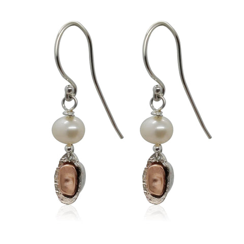 Sterling Silver, Gold Filled, Pearl Earrings