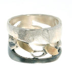 Sterling Silver, 9K Gold  Ring