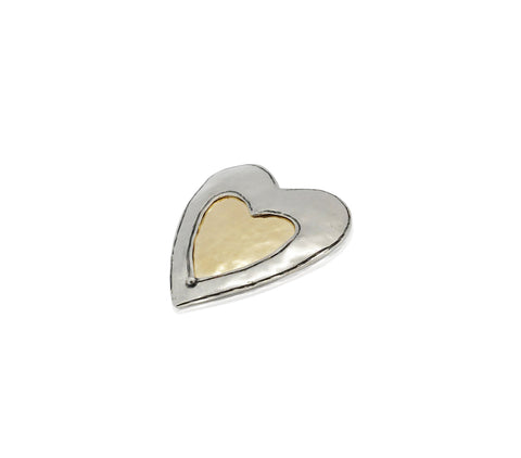 Sterling Silver, Gold Filled Brooch